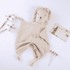 Doudou lion personnalisé en gaze de coton - Cadeau de naissance - Doudou à personnaliser - Prénom à personnaliser – Image 4