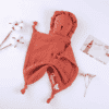 Doudou lion personnalisé en gaze de coton - Cadeau de naissance - Doudou à personnaliser - Prénom à personnaliser – Image 3