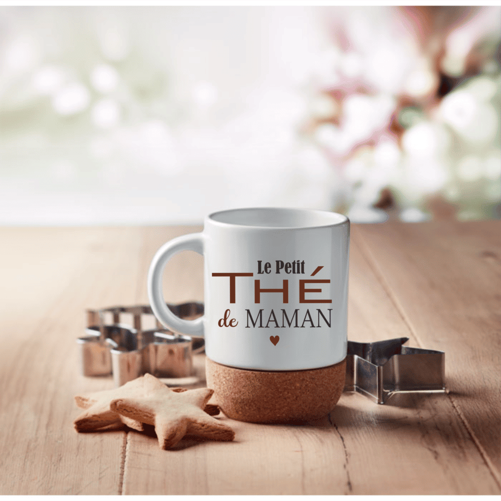 Mug liège personnalisé "le petit thé de"