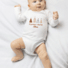 Body "Mon 1er Noël" avec prénom - Sapins – Image 3