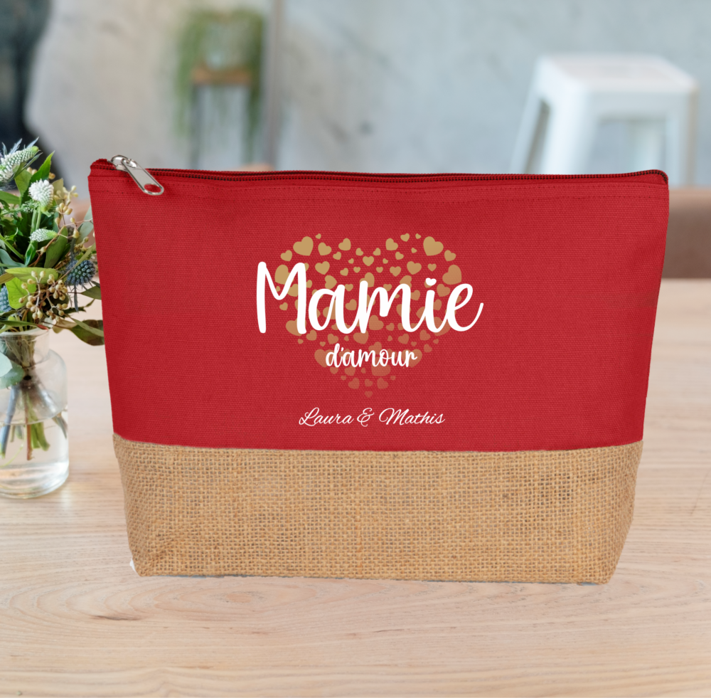 Trousse-en-jute-rouge-mamie-damour