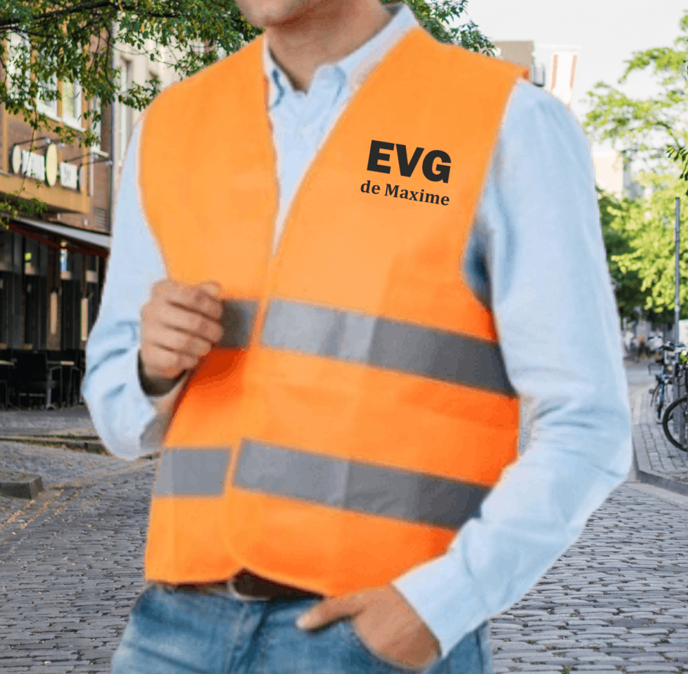 T-shirt haute visibilité EVG de prénom