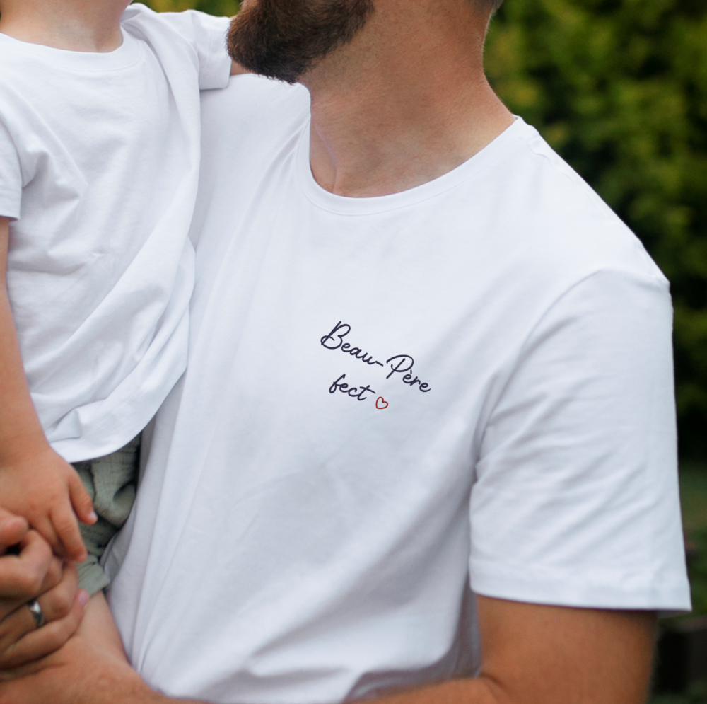 T shirt Beau père-fect blanc