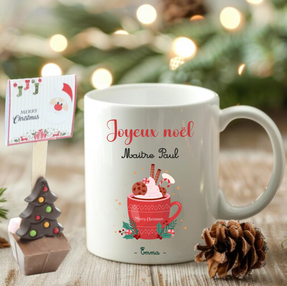 Mug joyeux noel maitre