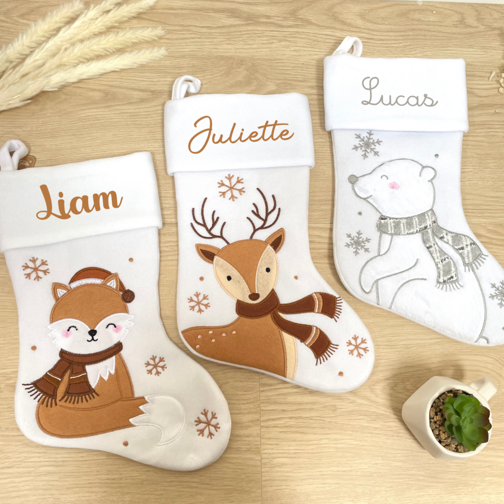 Chaussettes de Noël Personnalisées avec Prénom