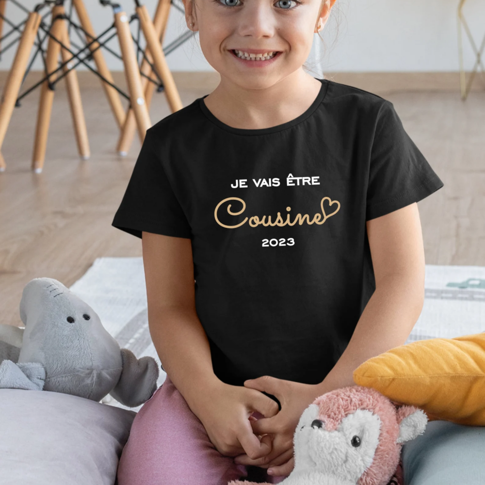 T-shirt "Je vais être Cousine (2025)"