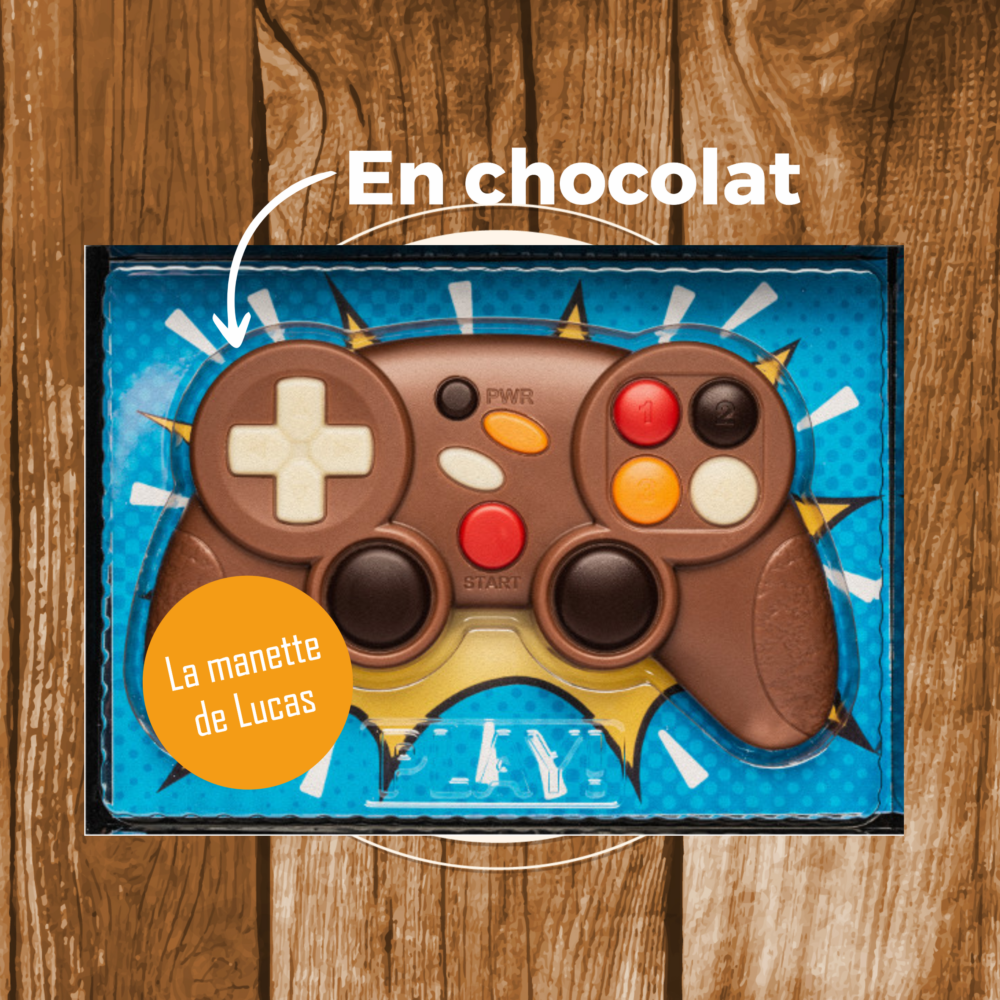 Manette de jeu chocolat