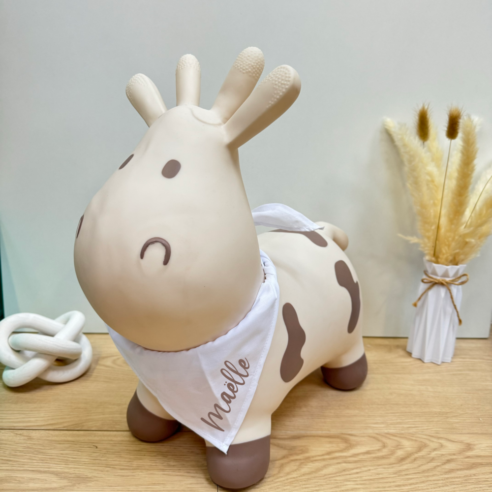 Vache beige personnalisée