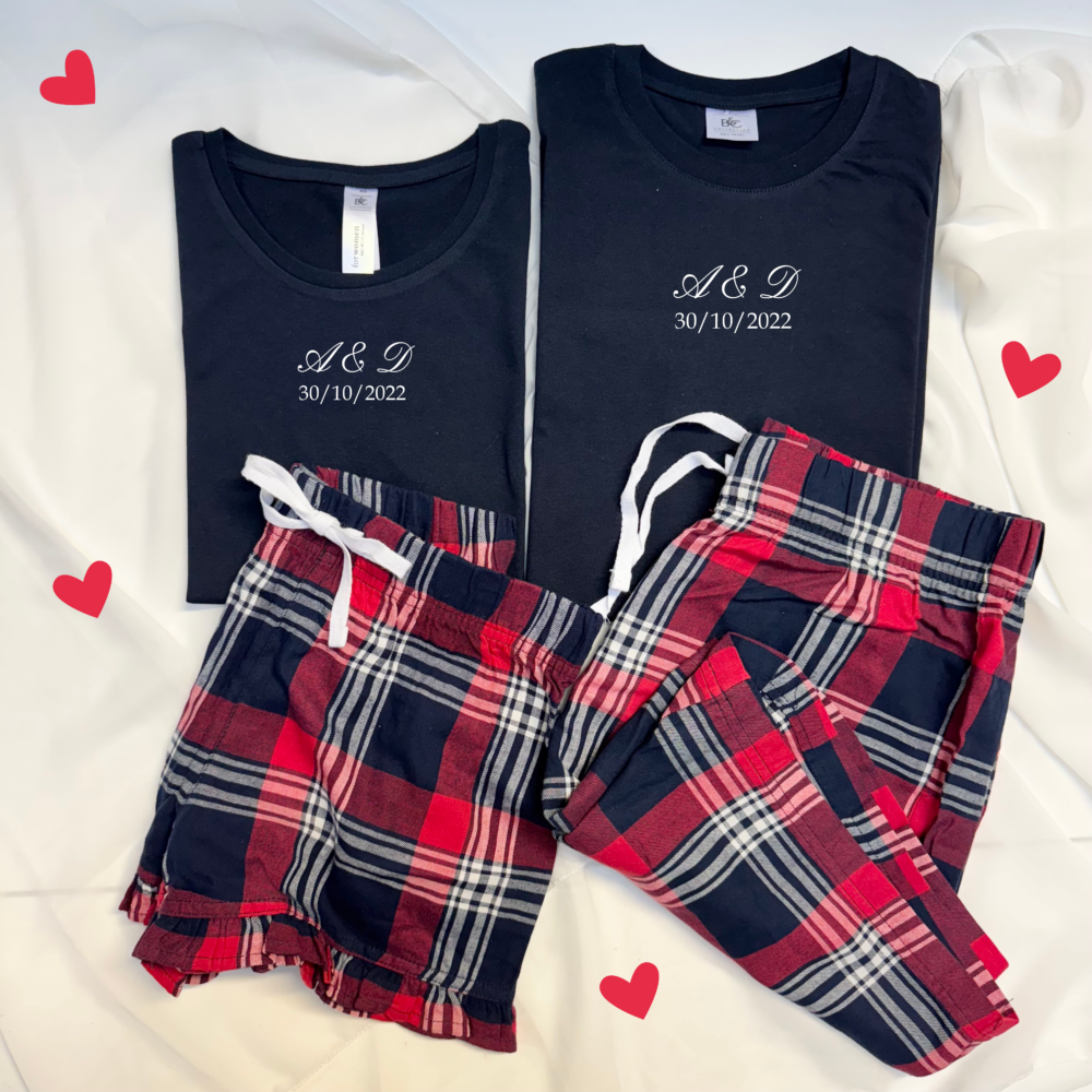 pyjama short navy saint valentin