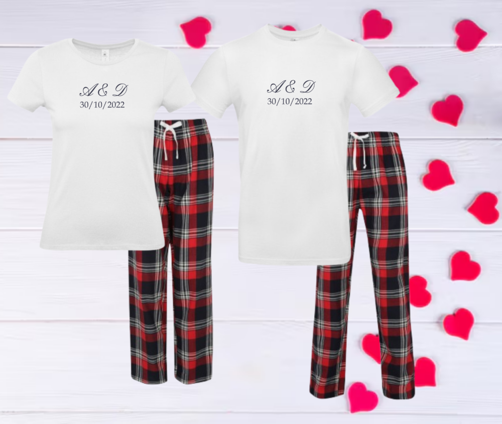 Pyjama st valentin blanc