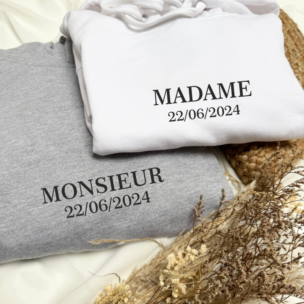 Sweat saint valentin personnalisé