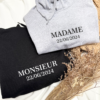 Sweat saint valentin personnalisé Madame Monsieur – Image 3