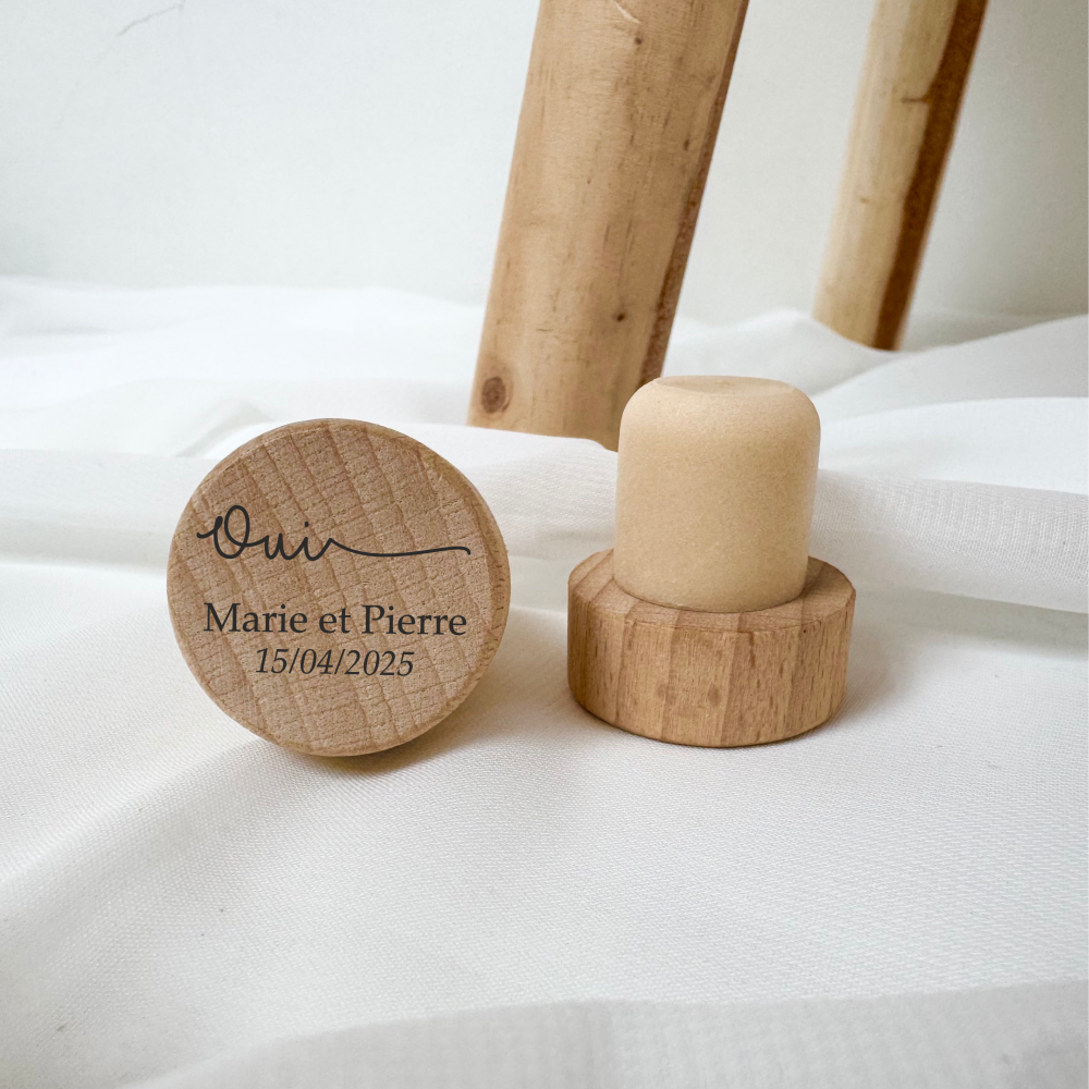 Bouchon de bouteille personnalisé - Cadeau invité de mariage – Image 7