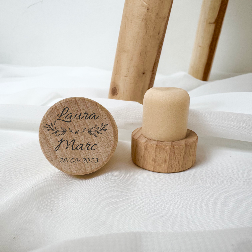 Bouchon de bouteille personnalisé - Cadeau invité de mariage – Image 5
