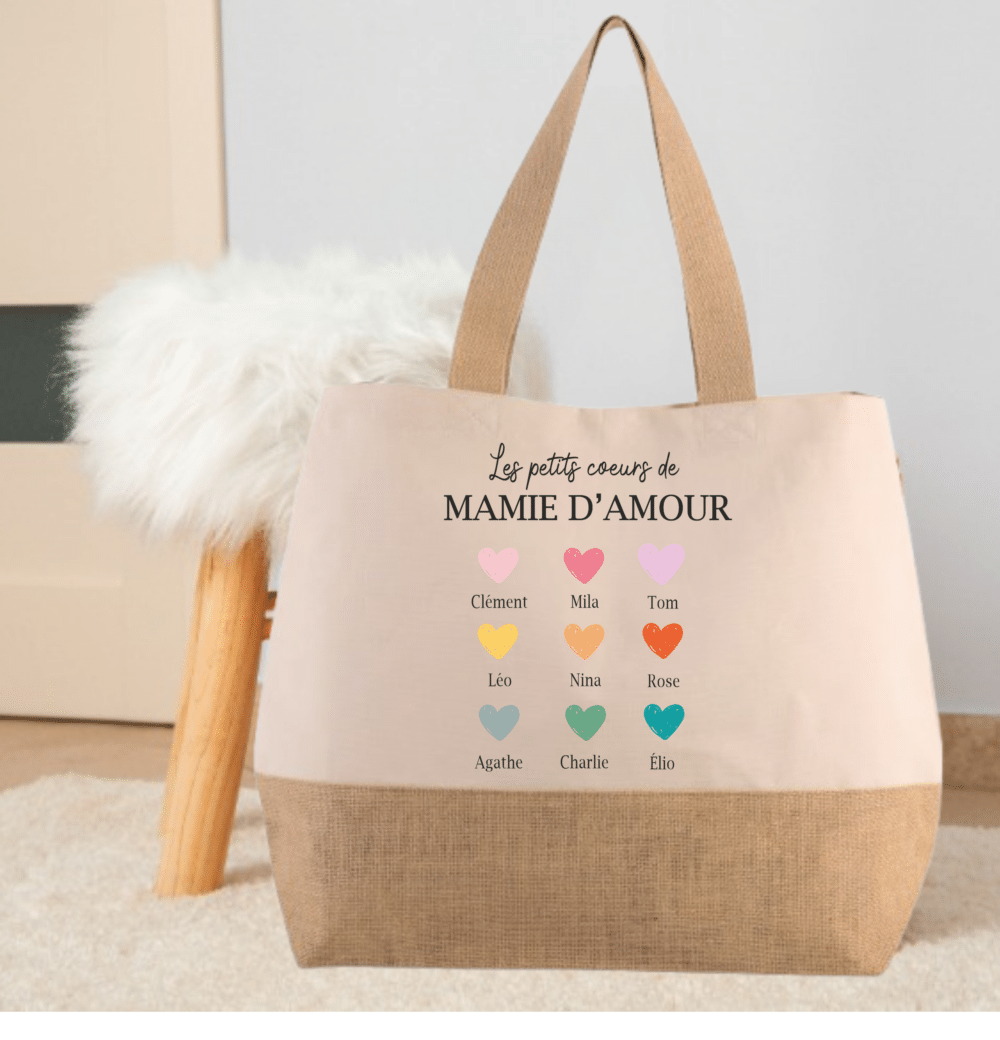 sac personnalisé mamie