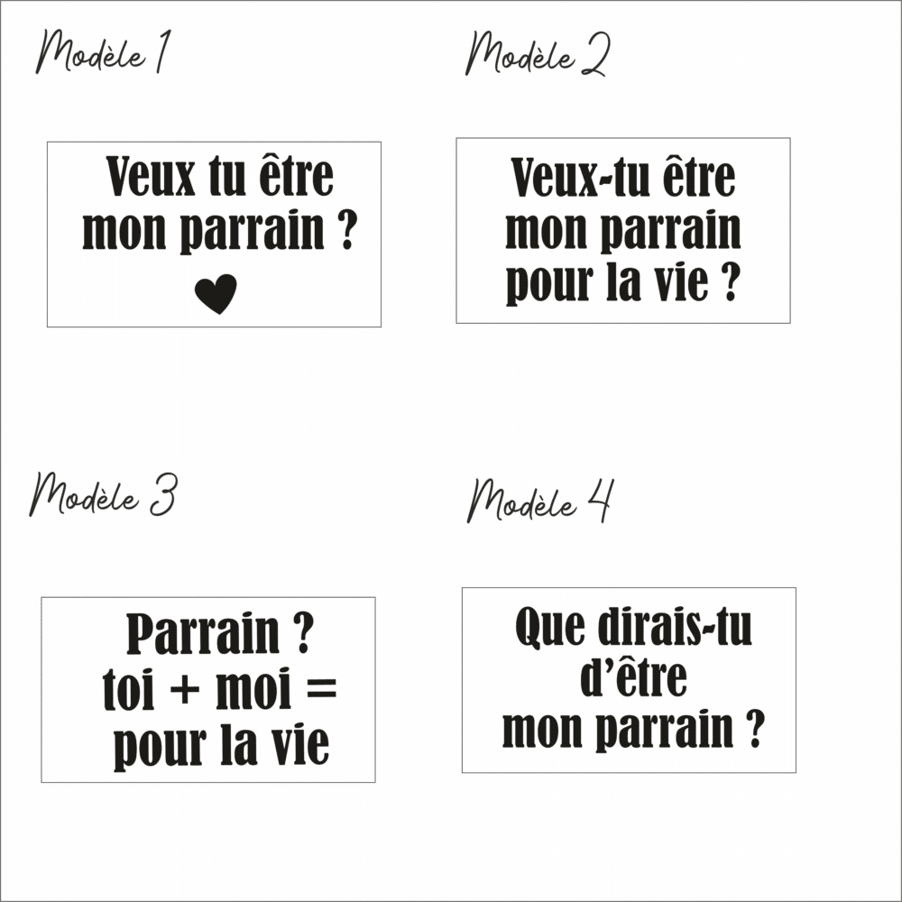 Porte-clés personnalisé futur parrain – Image 2