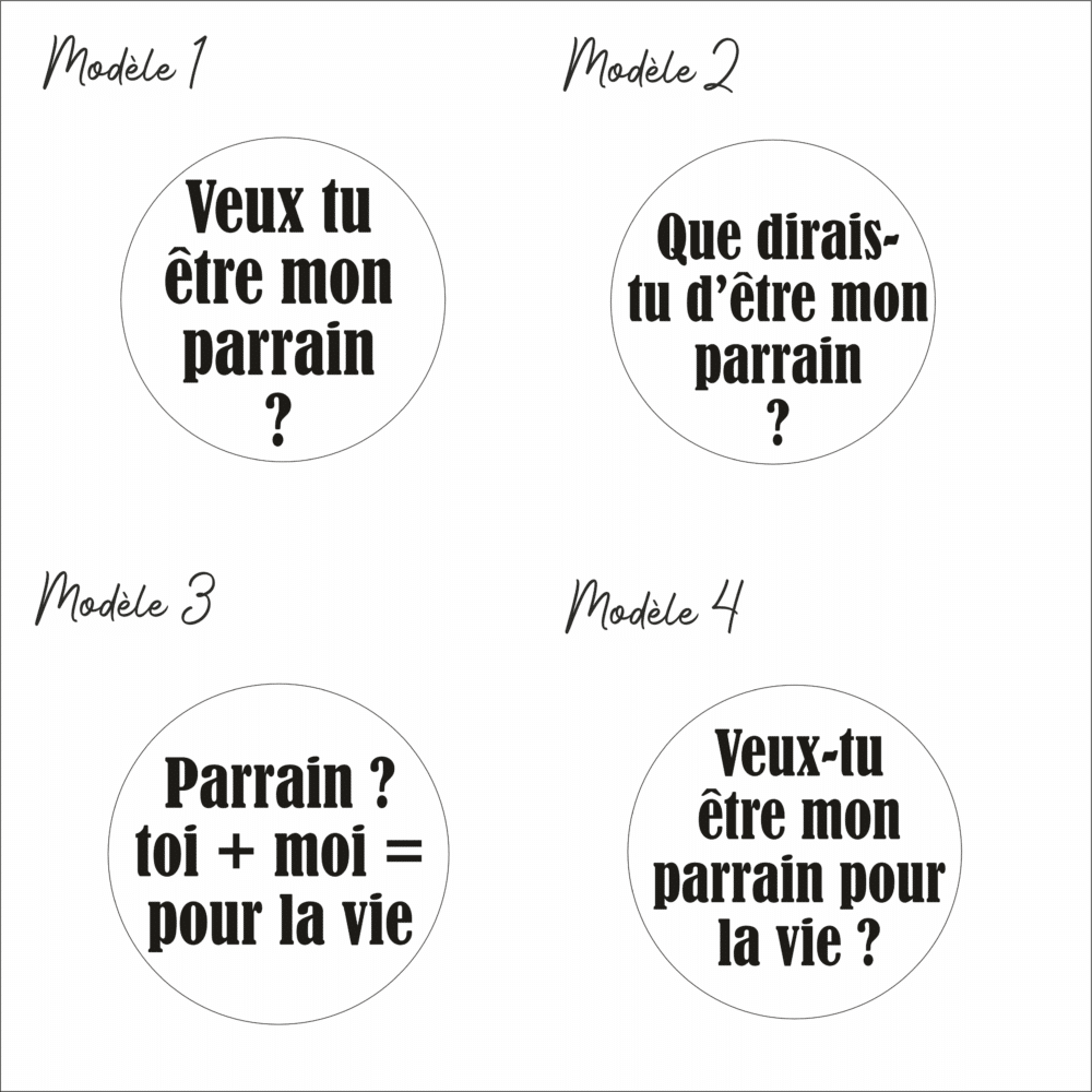 Bouchon personnalisé futur parrain – Image 2