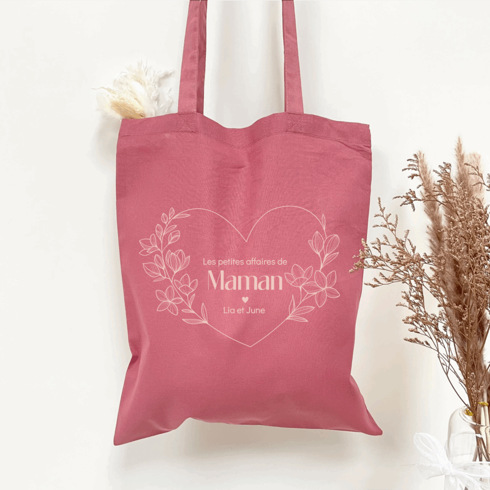 cadeau fête des mères, cadeau maman, sac personnalisé
