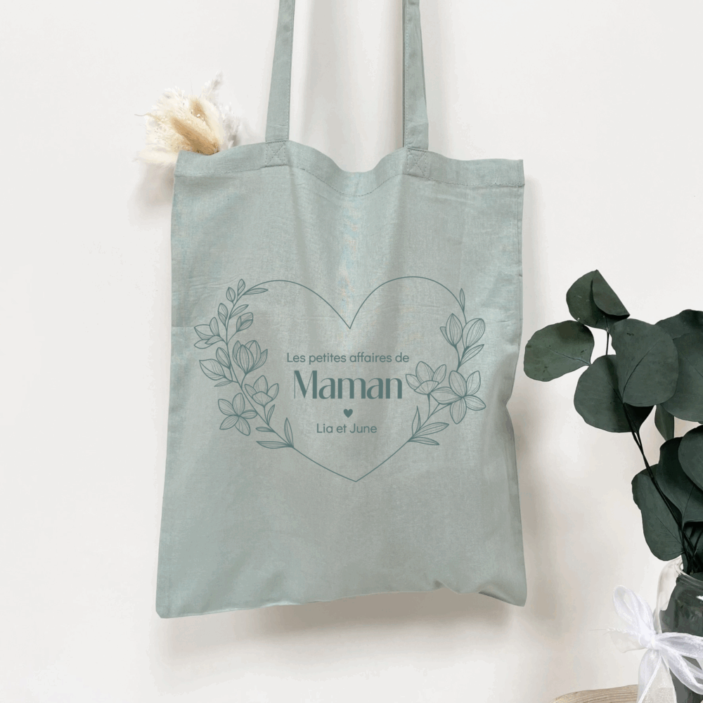 cadeau fête des mères, cadeau maman, sac personnalisé