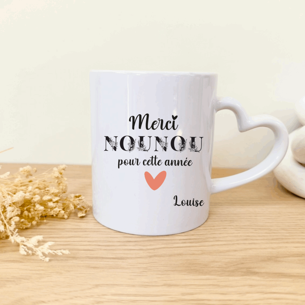 mug nounou, cadeau fin d'année, idée cadeau nounou