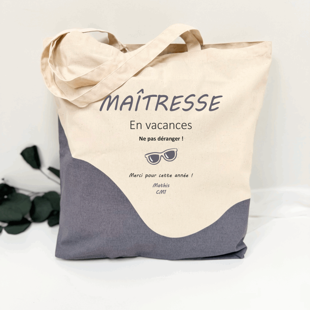 Sac maîtresse, cadeau remerciement, idée cadeau fin d'année