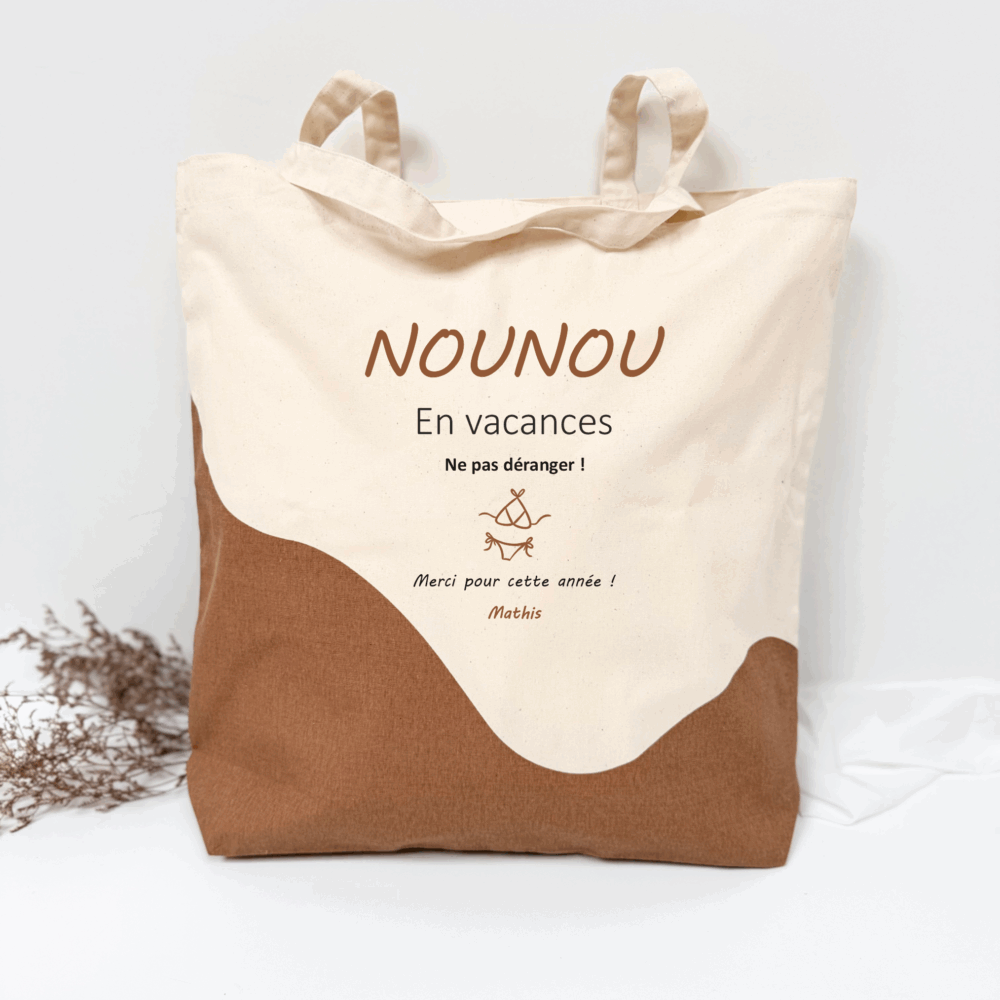 cadeau pour nounou, idée cadeau remerciement, nounou en vacances