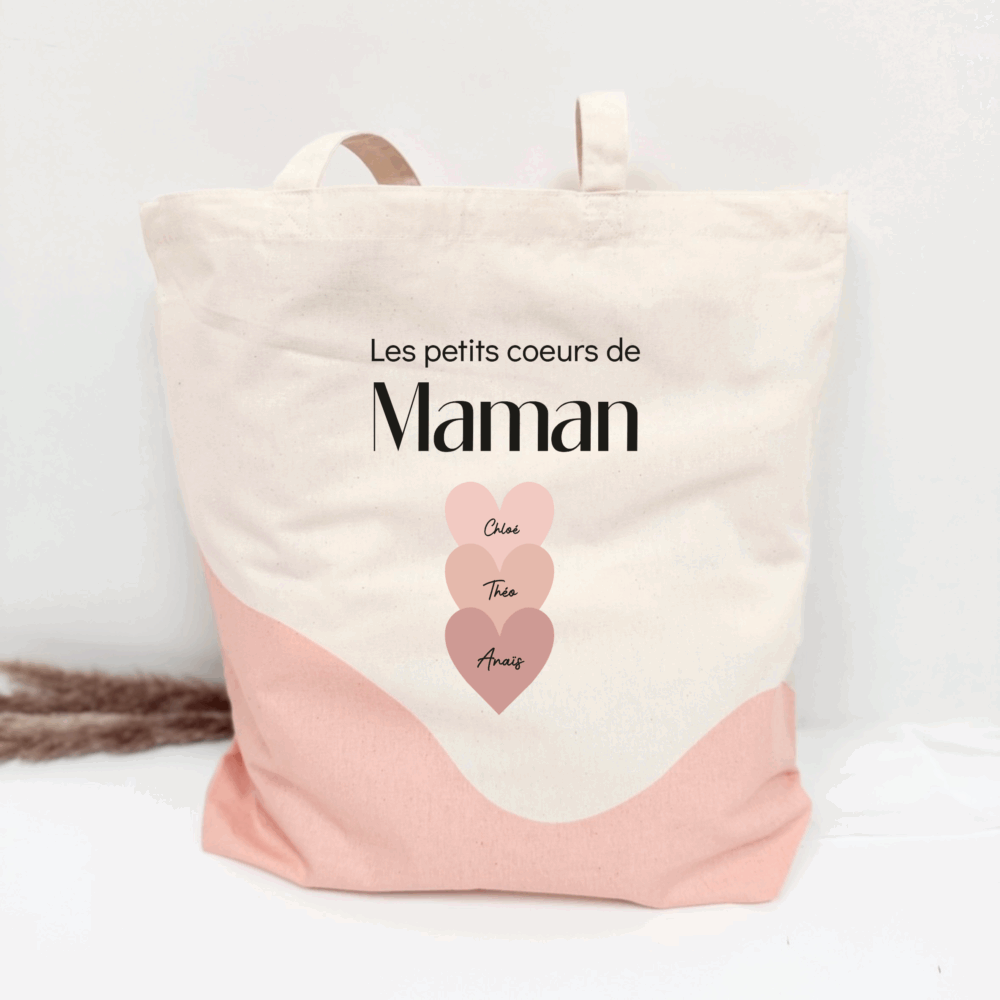 sac personnalisé fête des mères , cadeau maman, anniversaire, noël