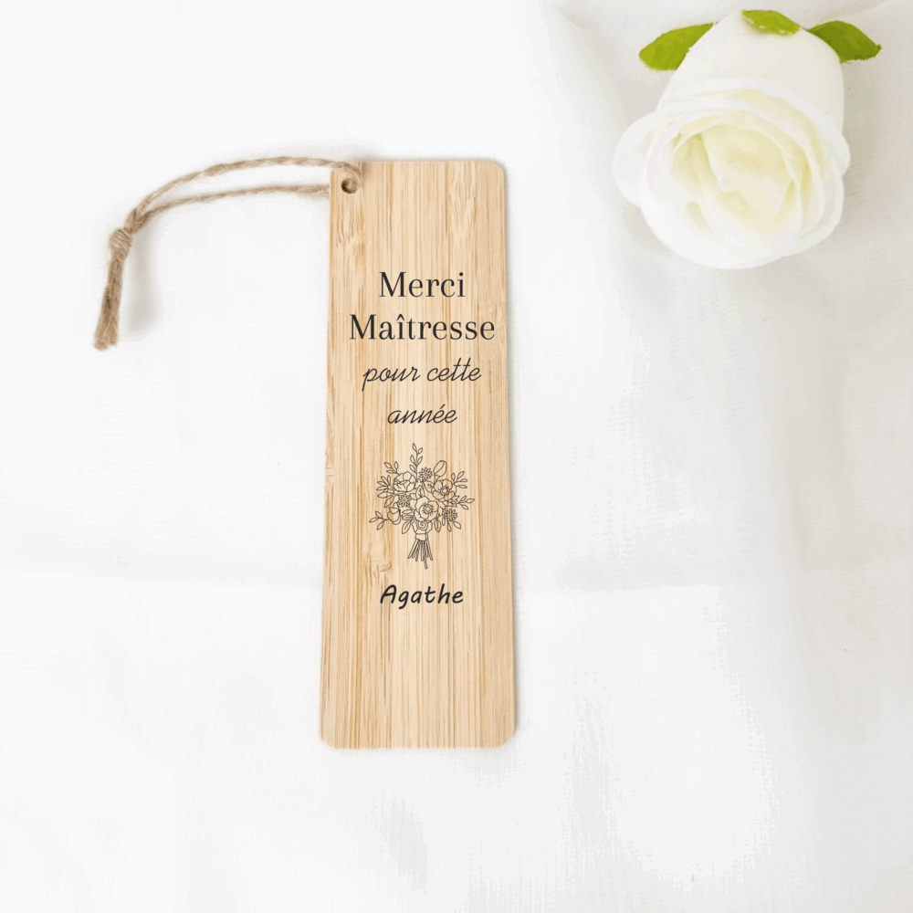 Marque page personnalisé, cadeau maîtresse, idée cadeau, cadeau remerciement