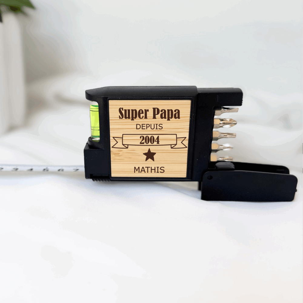 Mètre papa, cadeau personnalisé, fête des pères, idée cadeau