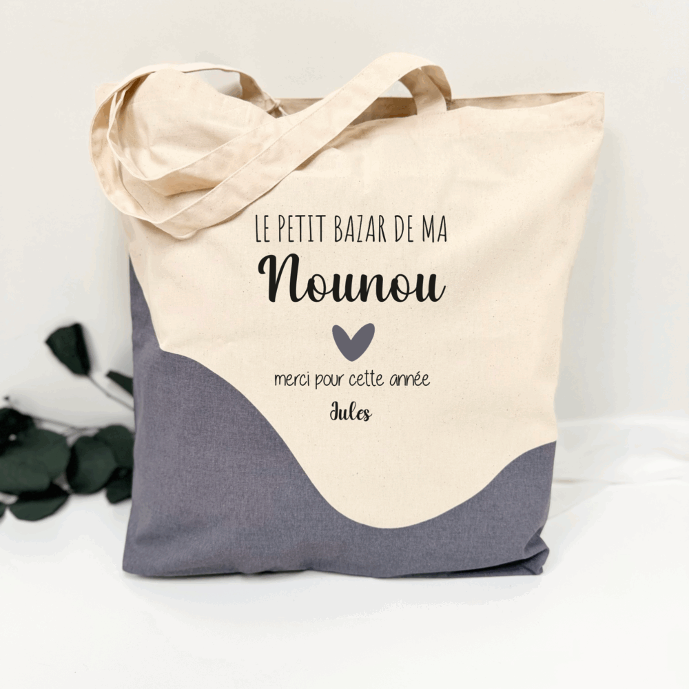sac nounou, cadeau personnalisé nounou, idée cadeau