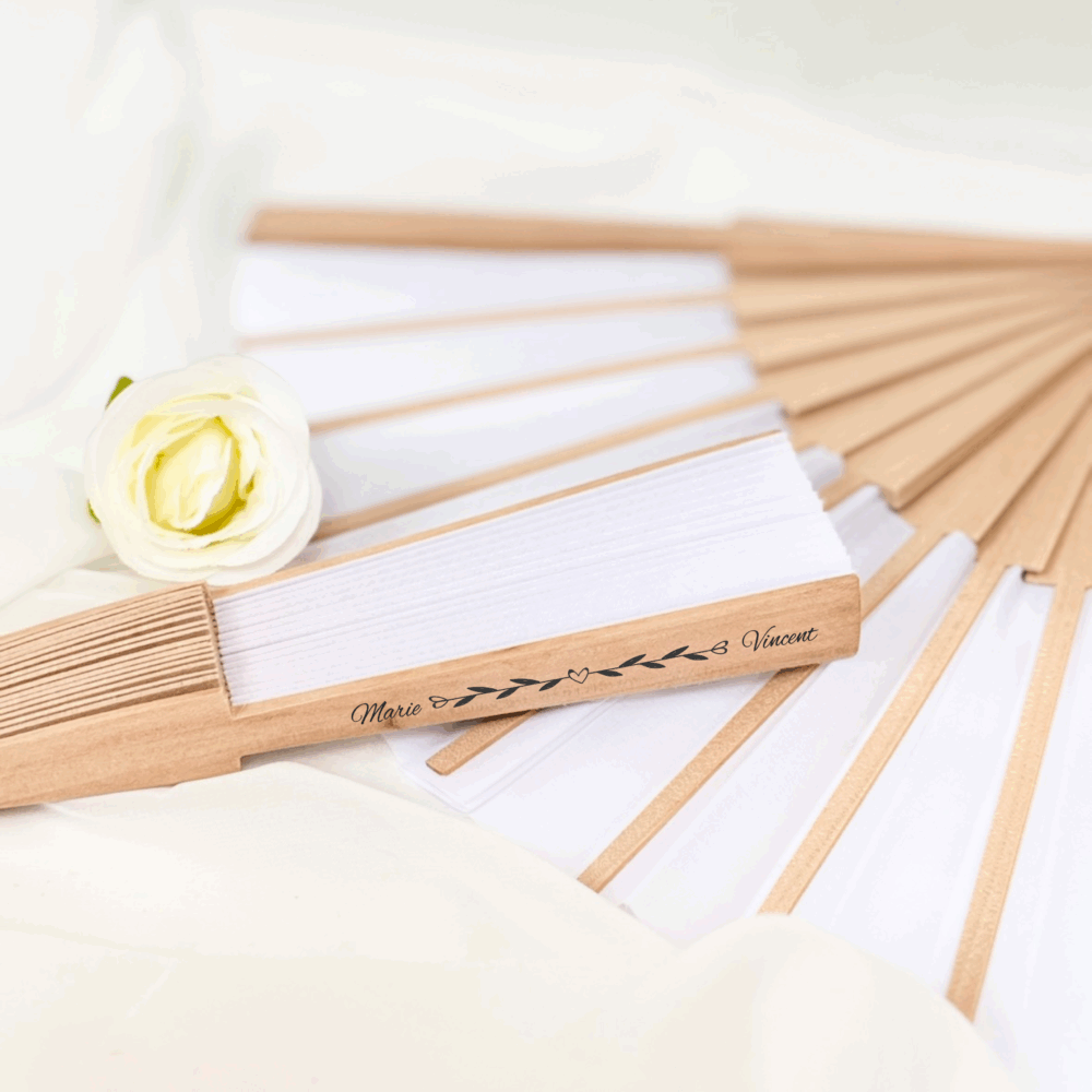 Cadeau de mariage éventail Personnalisé – Image 5