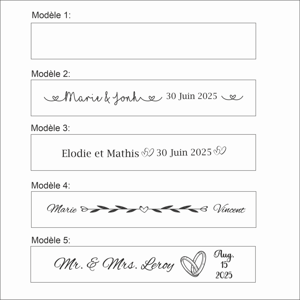 Cadeau de mariage éventail Personnalisé – Image 2
