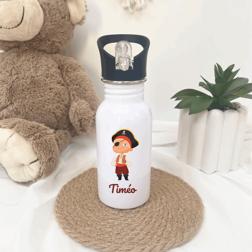 gourde personnalisé enfant, rentrée scolaire, cadeau personnalisé, idée cadeau garçon