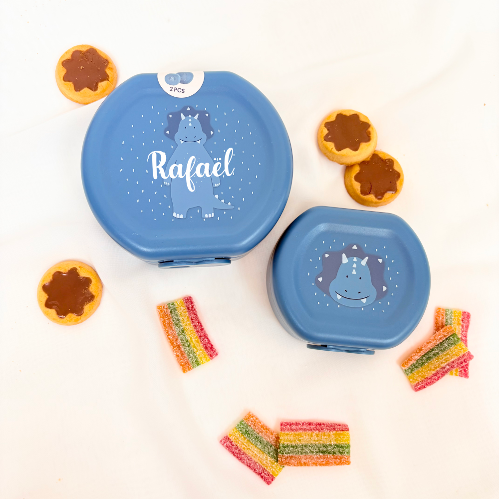boîte tricératops enfant, goûter école garderie
