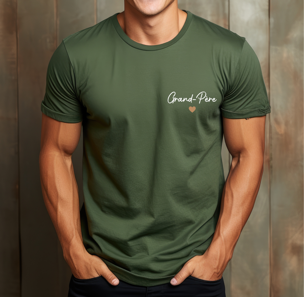 T-shirt homme papy, cadeau fête papy, idée cadeau personnalisé