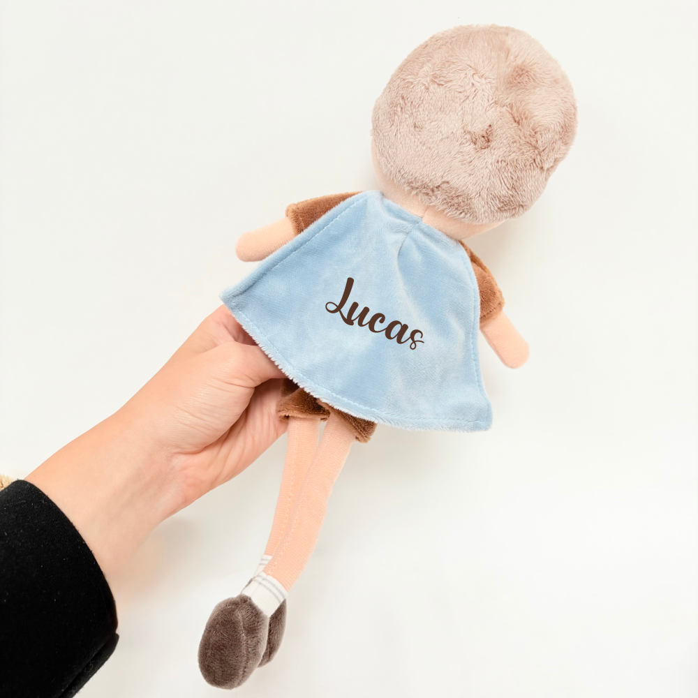 Peluche enfant garçon personnalisé, cadeau anniversaire