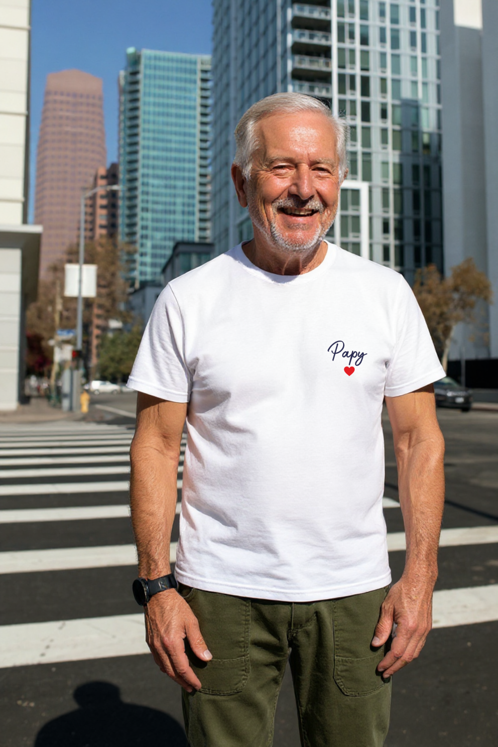 T-shirt Papy, cadeau fête des grand père, noël anniversaire