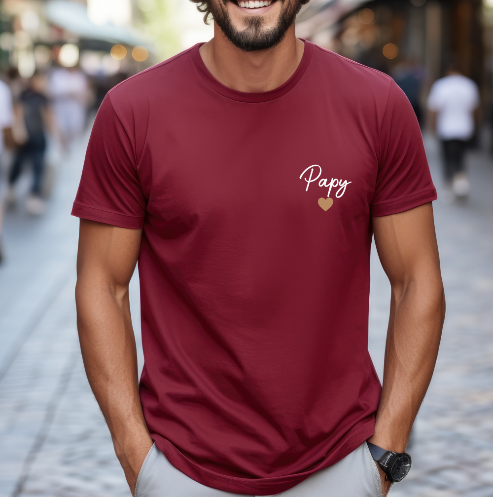 t-shirt papy, fête des grands-pères, idée cadeau homme
