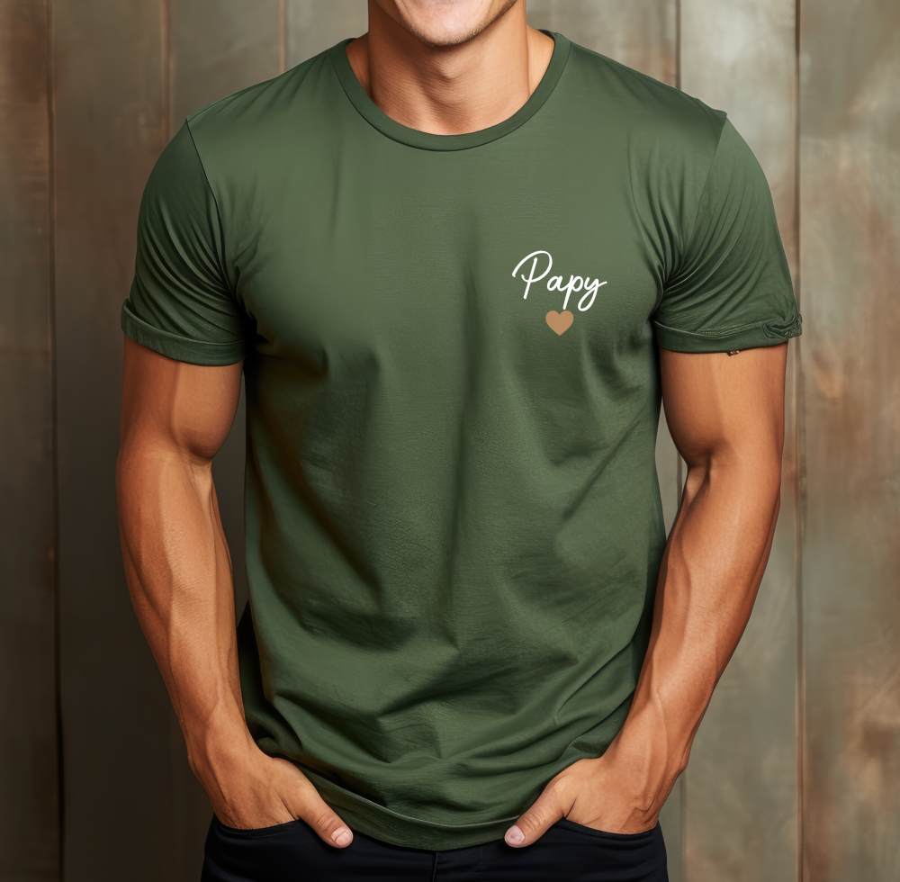 t-shirt homme personnalisé papy, cadeau unique retraite