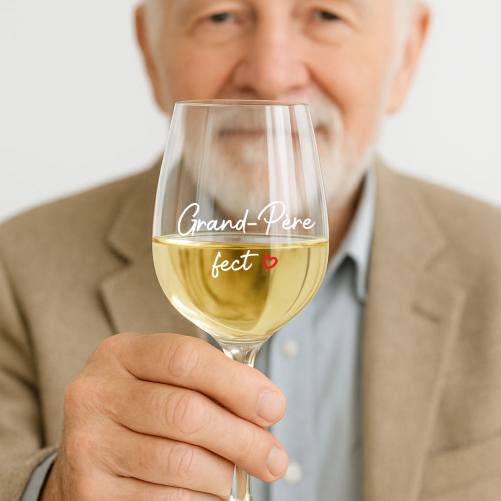 Verre personnalisé fête des grands-pères