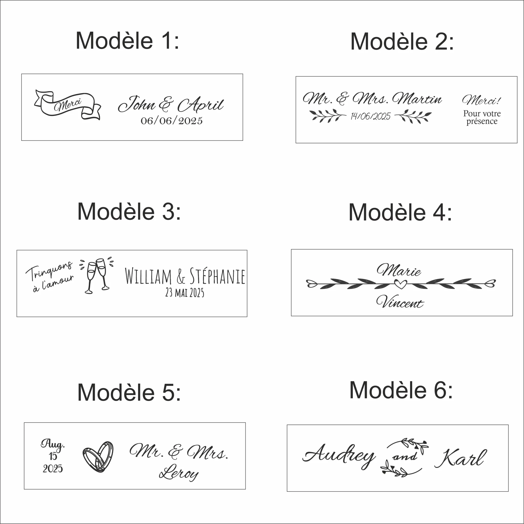 Décapsuleur Mariage personnalisé – Image 2