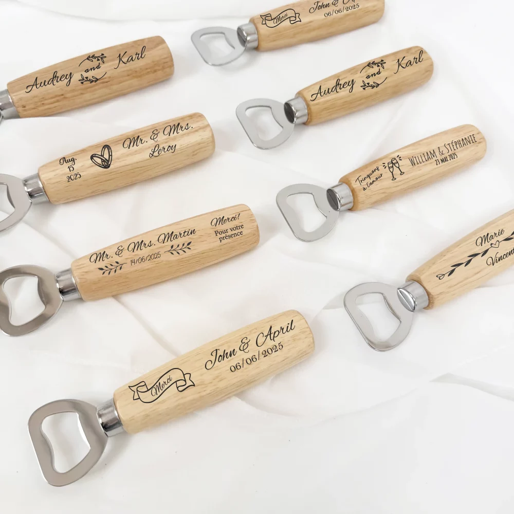 décapsuleur mariage personnalisé