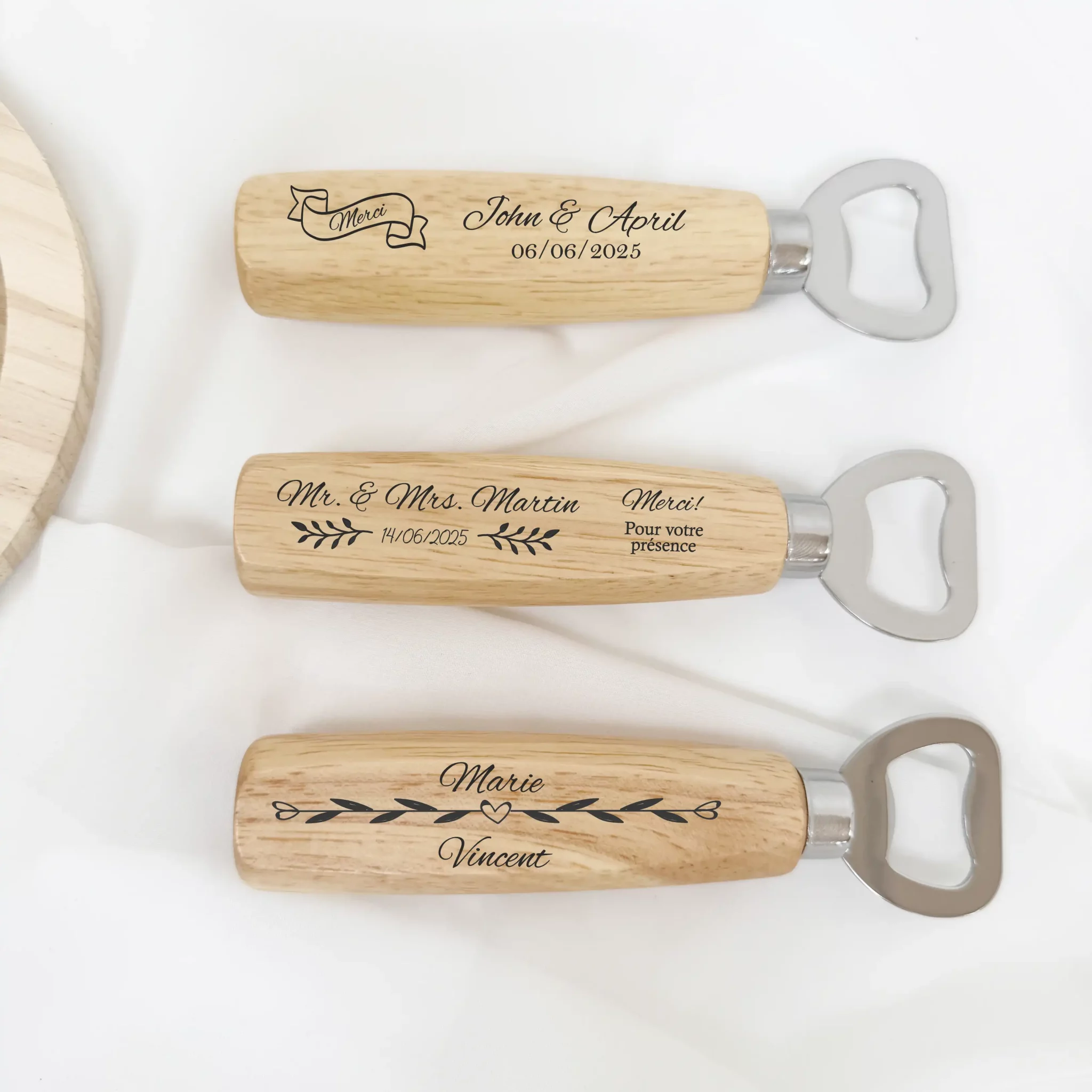 décapsuleur cadeau table mariage