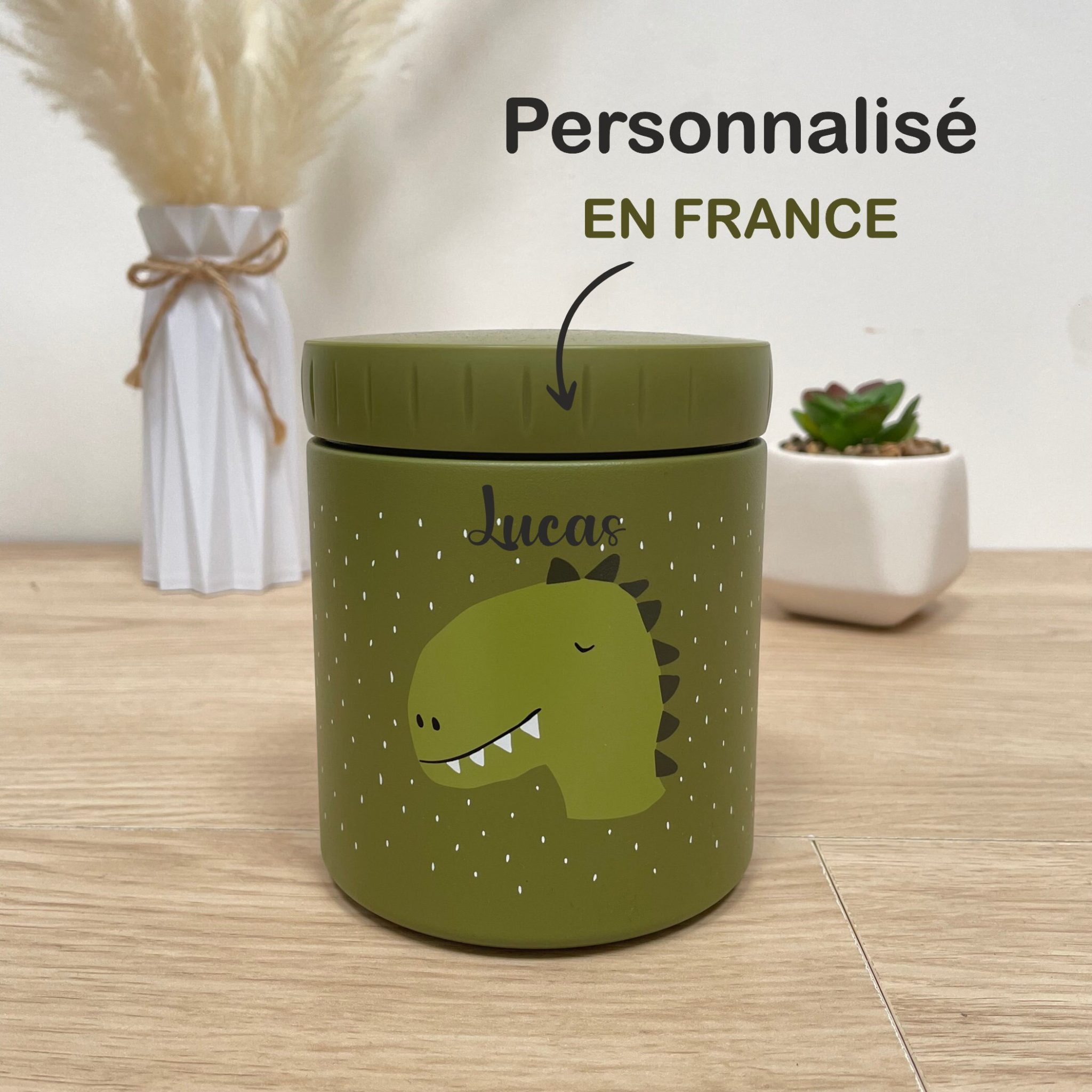 Boite à goûter enfant personnalisé ludique animaux — boite gouter enfant école