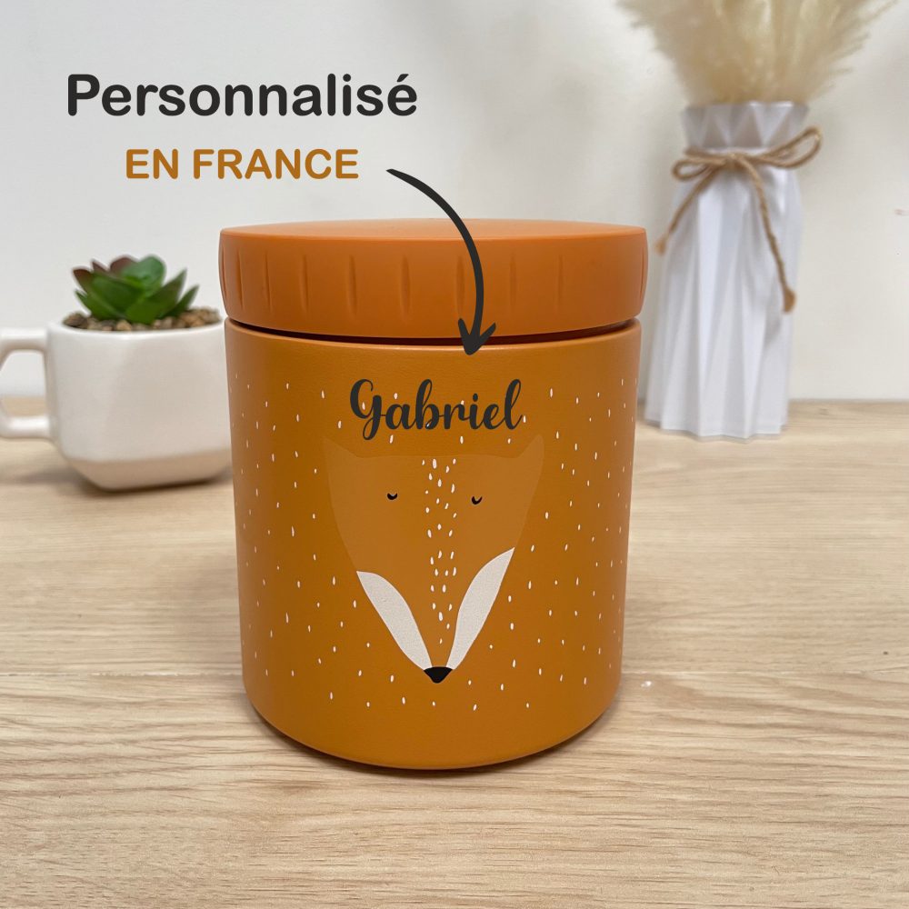 Boite à goûter enfant personnalisé ludique animaux — boite gouter personnalisé