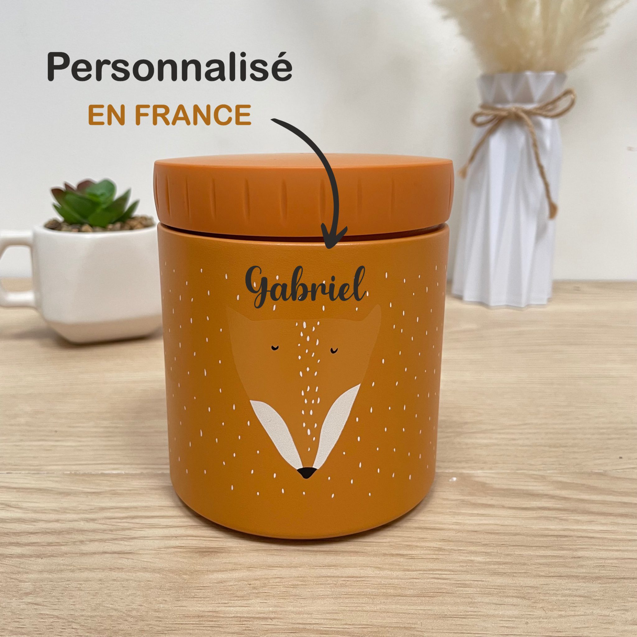 Boite à goûter enfant personnalisé ludique animaux — boite gouter personnalisé