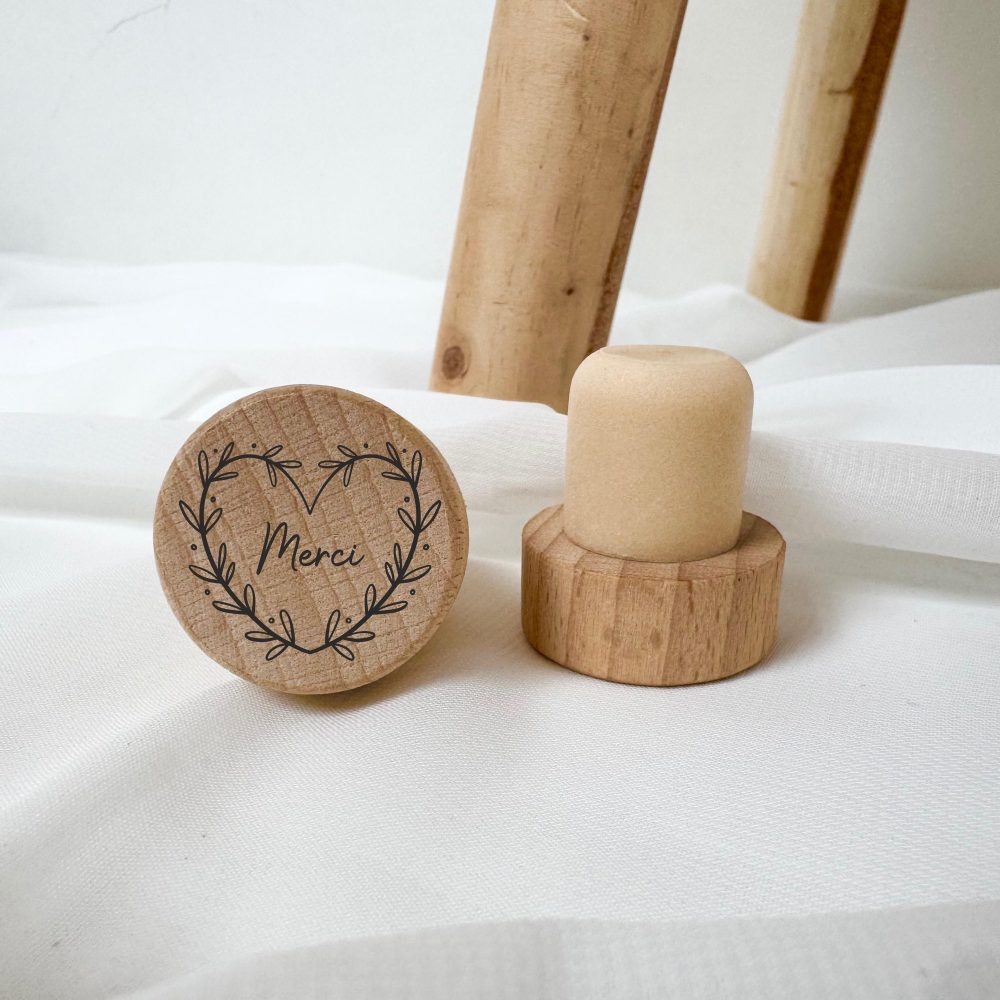 Bouchon Bouteille Personnalisé Mariage — déco de table