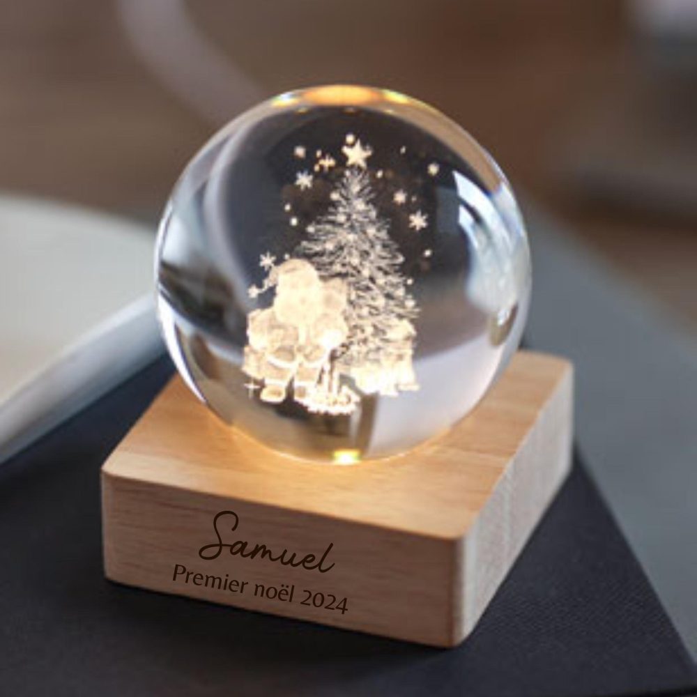 Boule de Noël cadeau Personnalisée prénom