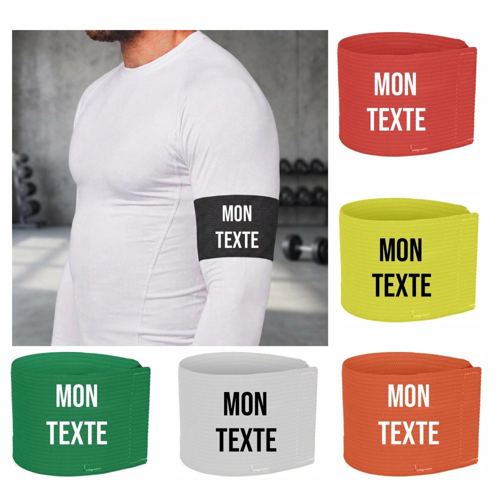 Brassard élastique personnalisé avec texte
