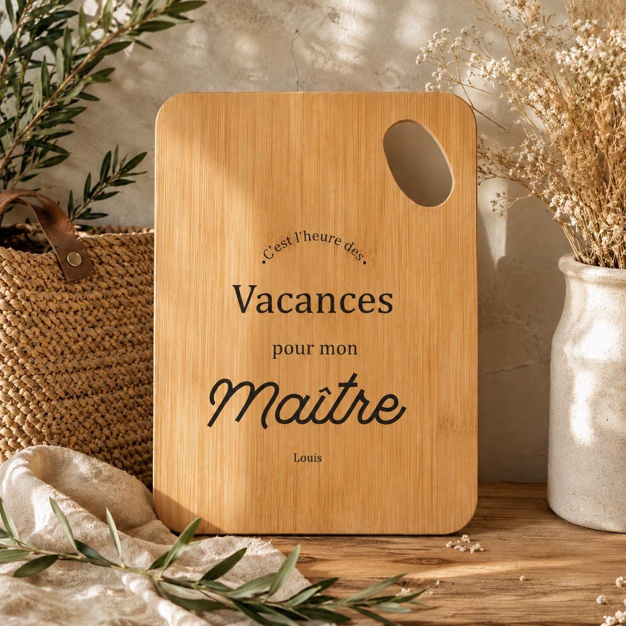 Cadeau maîtresse — fin d'année scolaire
